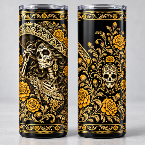 Día de los Muertos 20 oz Skinny Tumbler
